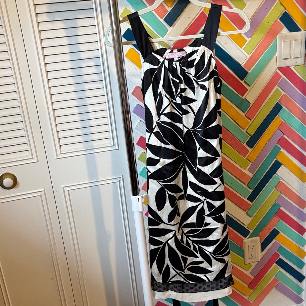 Y2K Pasametes Chic Black and White dress